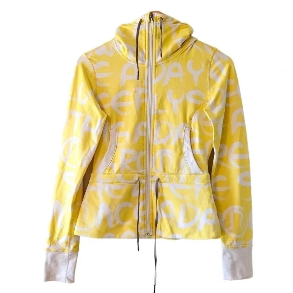 Lululemon Yellow Zip Up Size 4